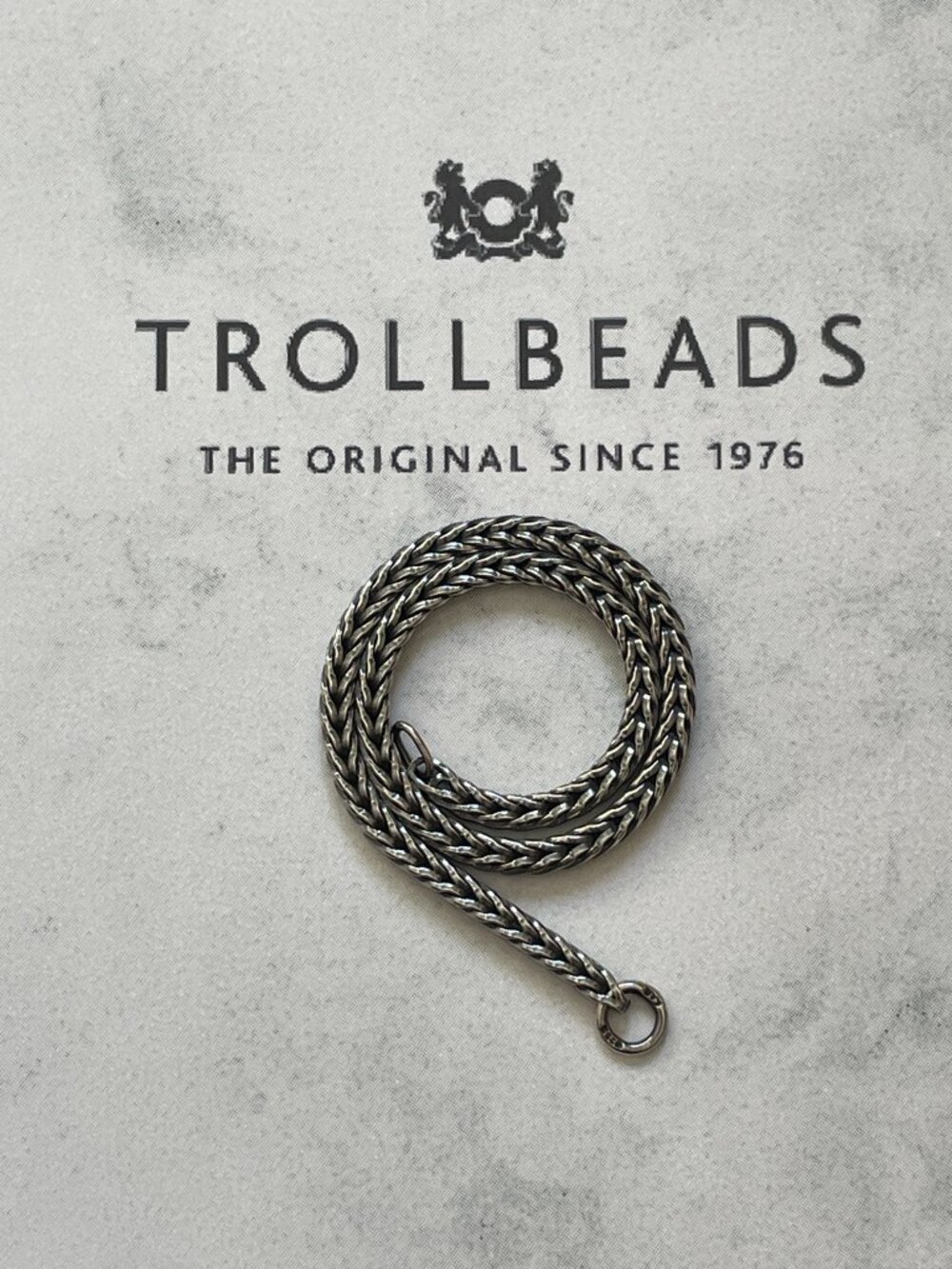 TROLLBEADS 925 Sterling Silver Foxtail Chain Only NEW 5